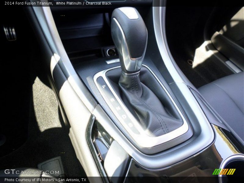 White Platinum / Charcoal Black 2014 Ford Fusion Titanium