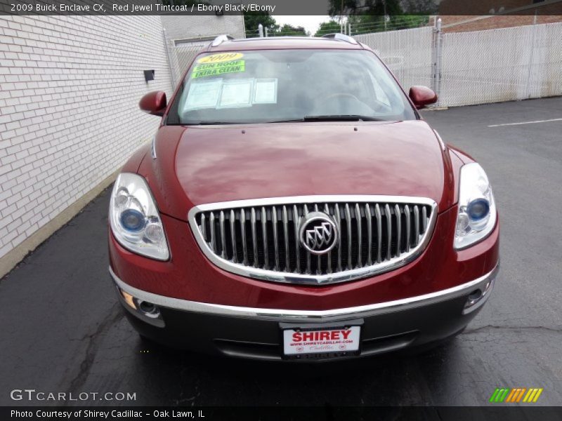 Red Jewel Tintcoat / Ebony Black/Ebony 2009 Buick Enclave CX