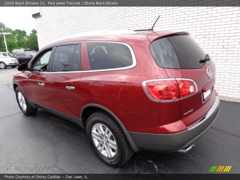 Red Jewel Tintcoat / Ebony Black/Ebony 2009 Buick Enclave CX
