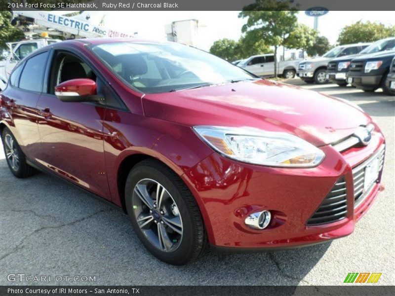 Ruby Red / Charcoal Black 2014 Ford Focus SE Hatchback