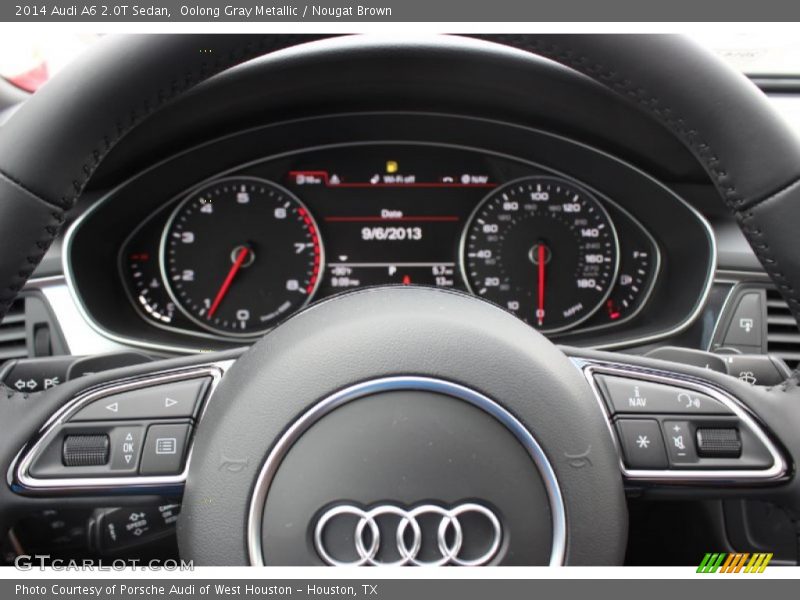 Oolong Gray Metallic / Nougat Brown 2014 Audi A6 2.0T Sedan