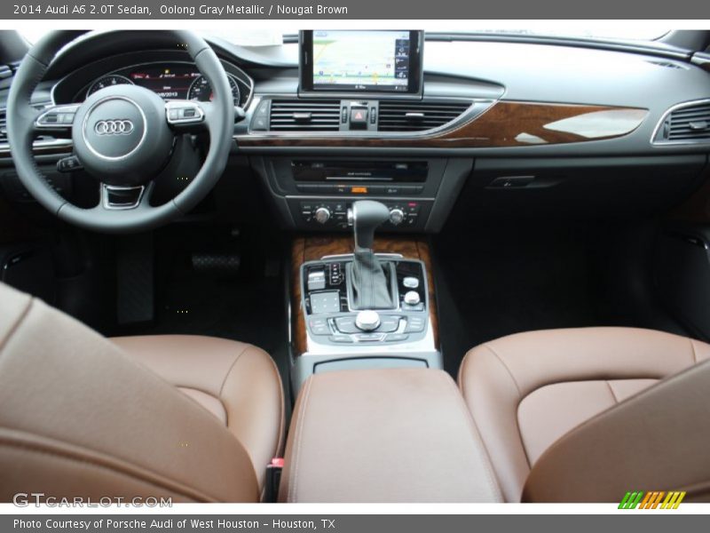 Oolong Gray Metallic / Nougat Brown 2014 Audi A6 2.0T Sedan