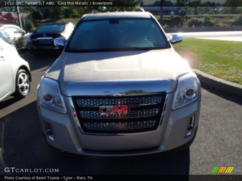Gold Mist Metallic / Brownstone 2010 GMC Terrain SLT AWD