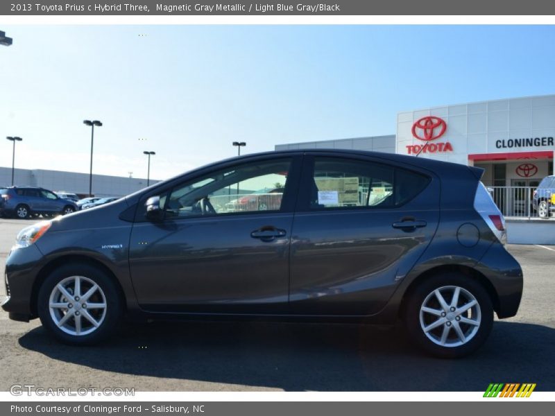 Magnetic Gray Metallic / Light Blue Gray/Black 2013 Toyota Prius c Hybrid Three