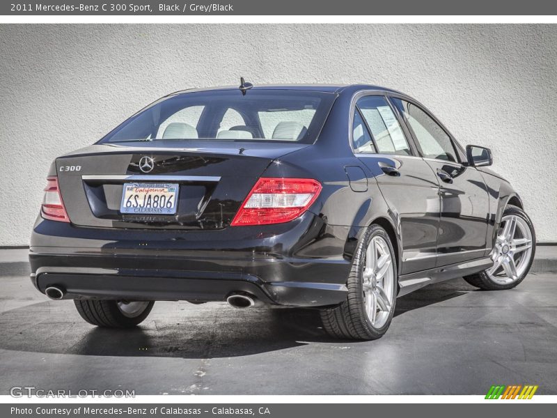 Black / Grey/Black 2011 Mercedes-Benz C 300 Sport