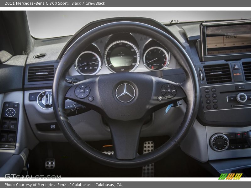 Black / Grey/Black 2011 Mercedes-Benz C 300 Sport