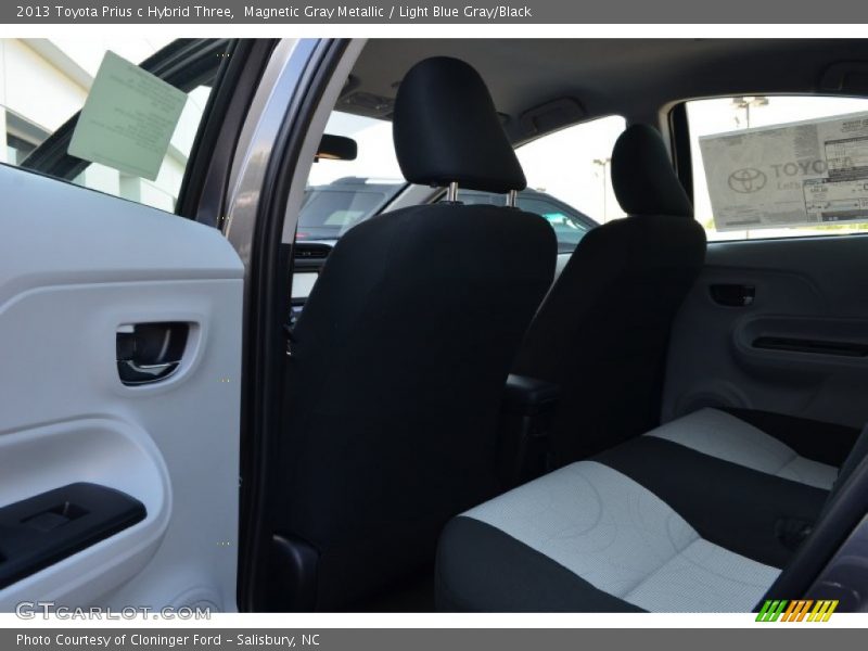 Magnetic Gray Metallic / Light Blue Gray/Black 2013 Toyota Prius c Hybrid Three