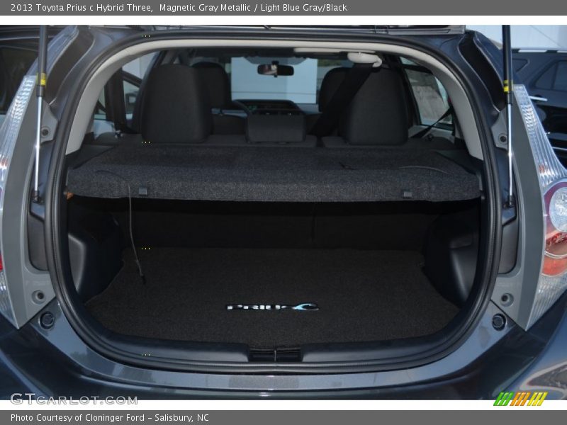 Magnetic Gray Metallic / Light Blue Gray/Black 2013 Toyota Prius c Hybrid Three