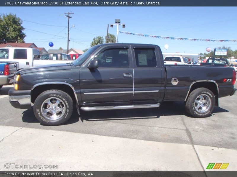 Dark Gray Metallic / Dark Charcoal 2003 Chevrolet Silverado 1500 LT Extended Cab 4x4