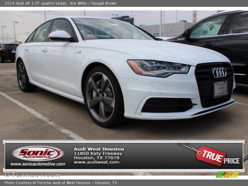 Ibis White / Nougat Brown 2014 Audi A6 3.0T quattro Sedan