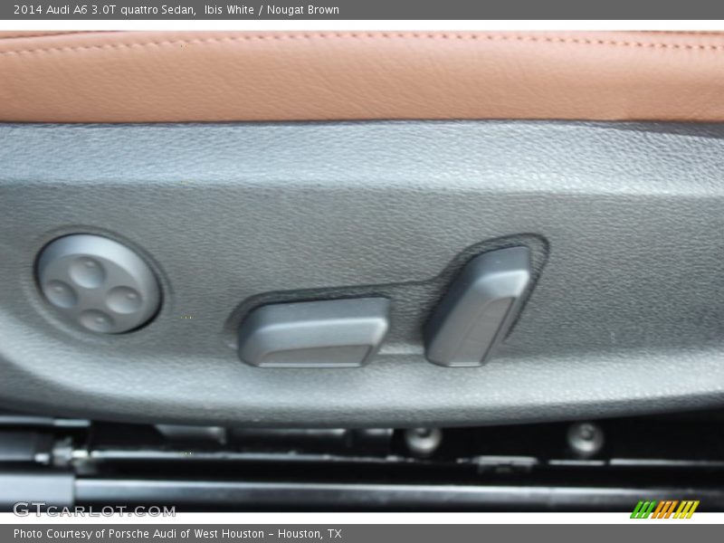 Ibis White / Nougat Brown 2014 Audi A6 3.0T quattro Sedan