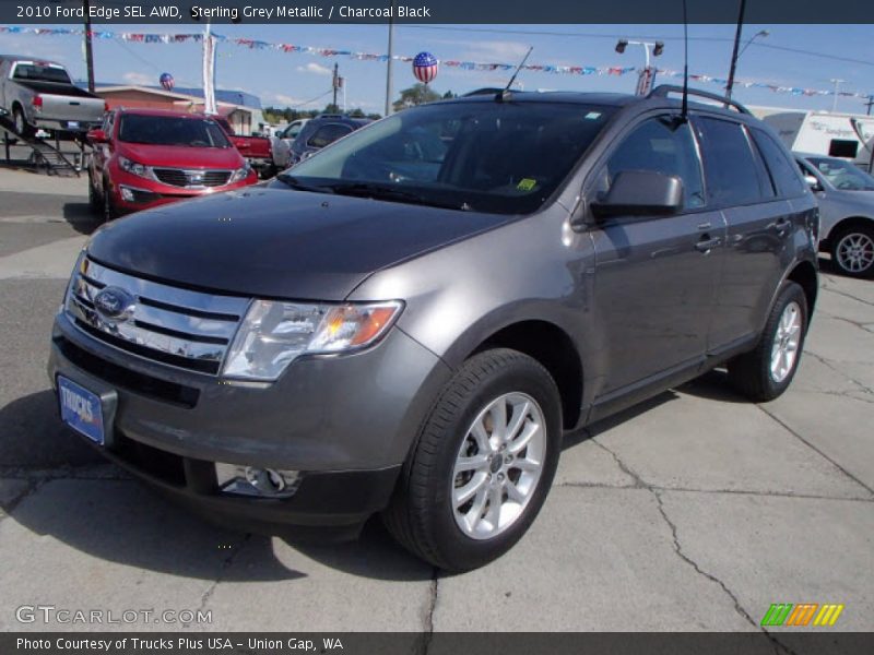 Sterling Grey Metallic / Charcoal Black 2010 Ford Edge SEL AWD