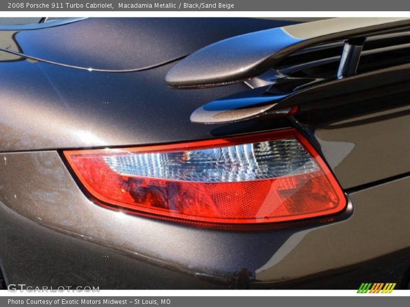 Macadamia Metallic / Black/Sand Beige 2008 Porsche 911 Turbo Cabriolet