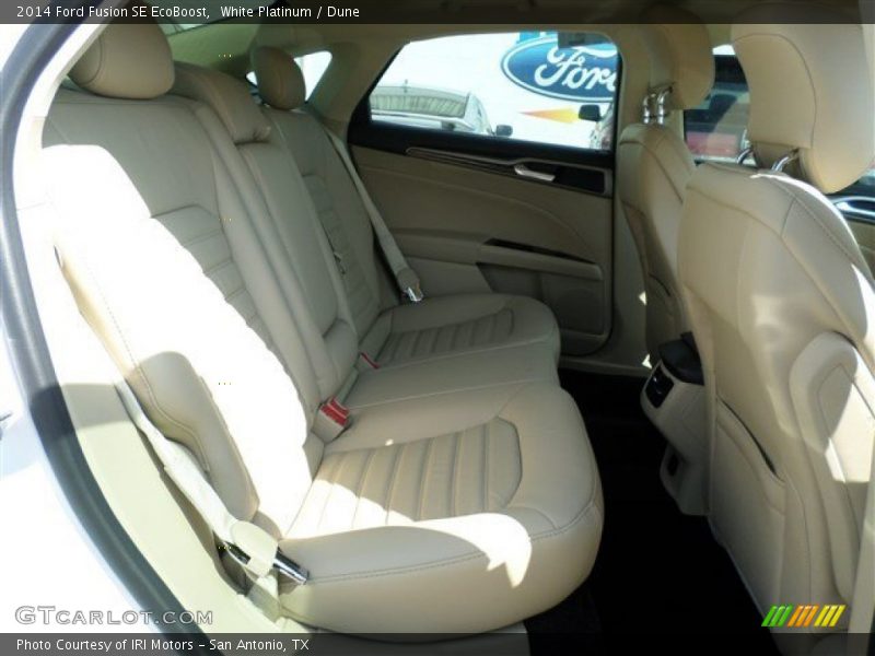Rear Seat of 2014 Fusion SE EcoBoost
