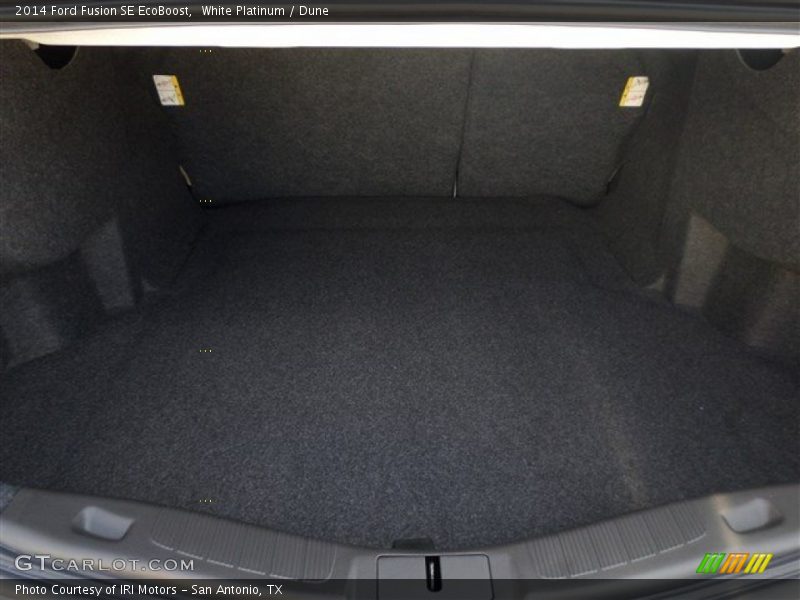 White Platinum / Dune 2014 Ford Fusion SE EcoBoost