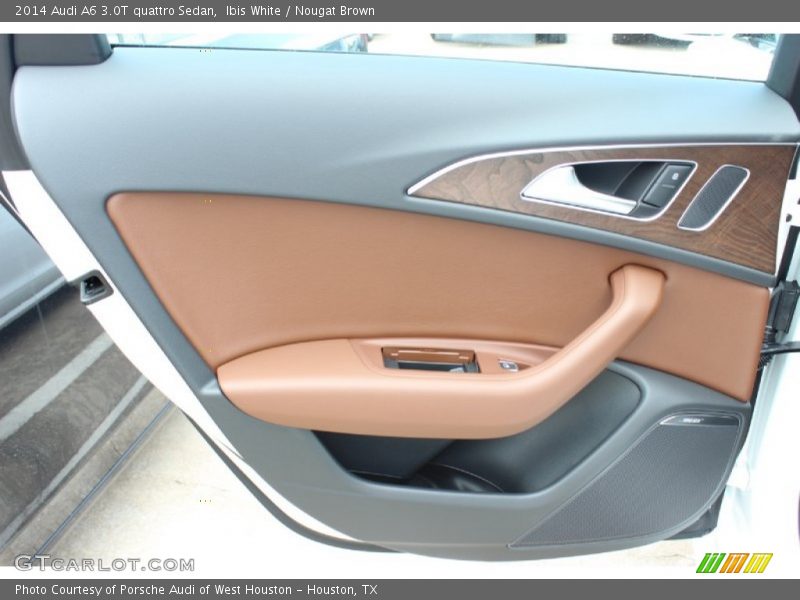 Ibis White / Nougat Brown 2014 Audi A6 3.0T quattro Sedan