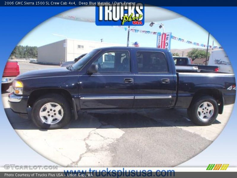 Deep Blue Metallic / Dark Pewter 2006 GMC Sierra 1500 SL Crew Cab 4x4
