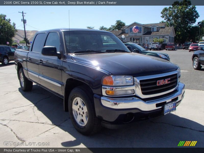Deep Blue Metallic / Dark Pewter 2006 GMC Sierra 1500 SL Crew Cab 4x4