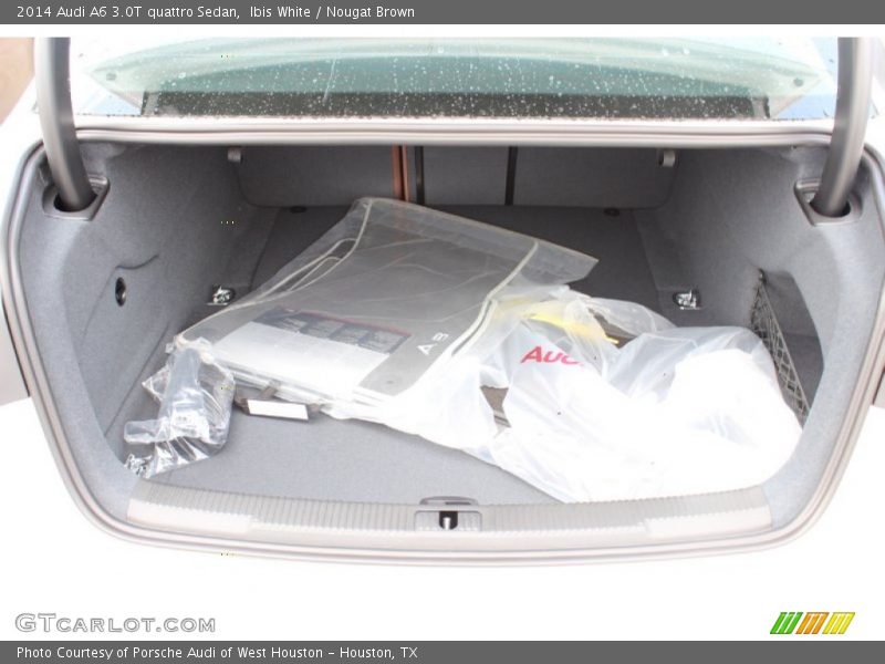 Ibis White / Nougat Brown 2014 Audi A6 3.0T quattro Sedan