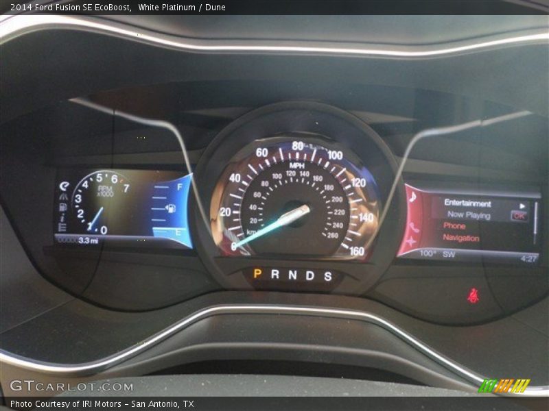 White Platinum / Dune 2014 Ford Fusion SE EcoBoost