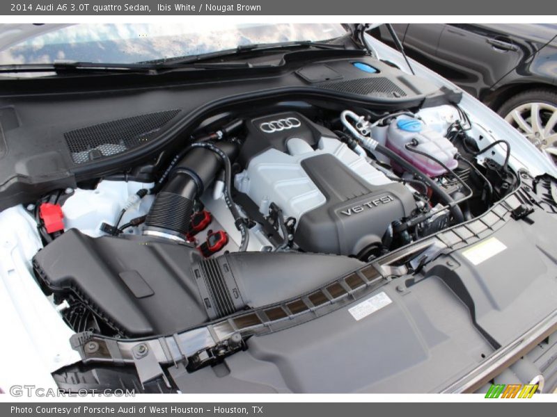 Ibis White / Nougat Brown 2014 Audi A6 3.0T quattro Sedan