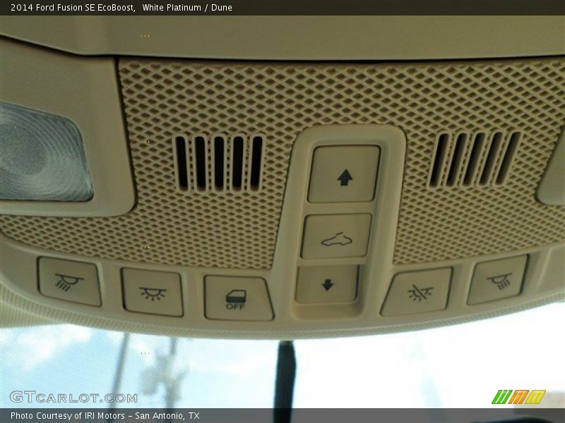 White Platinum / Dune 2014 Ford Fusion SE EcoBoost