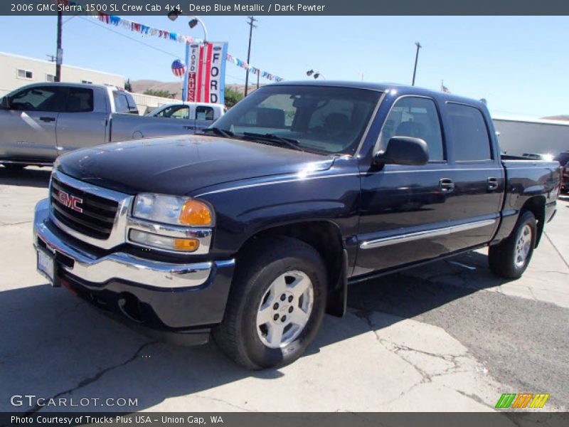 Deep Blue Metallic / Dark Pewter 2006 GMC Sierra 1500 SL Crew Cab 4x4