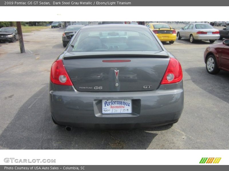 Dark Steel Gray Metallic / Ebony/Light Titanium 2009 Pontiac G6 GT Sedan