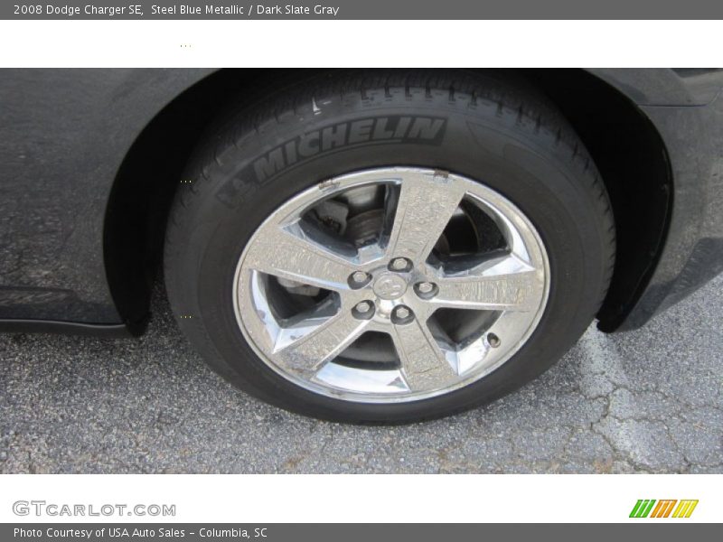 Steel Blue Metallic / Dark Slate Gray 2008 Dodge Charger SE
