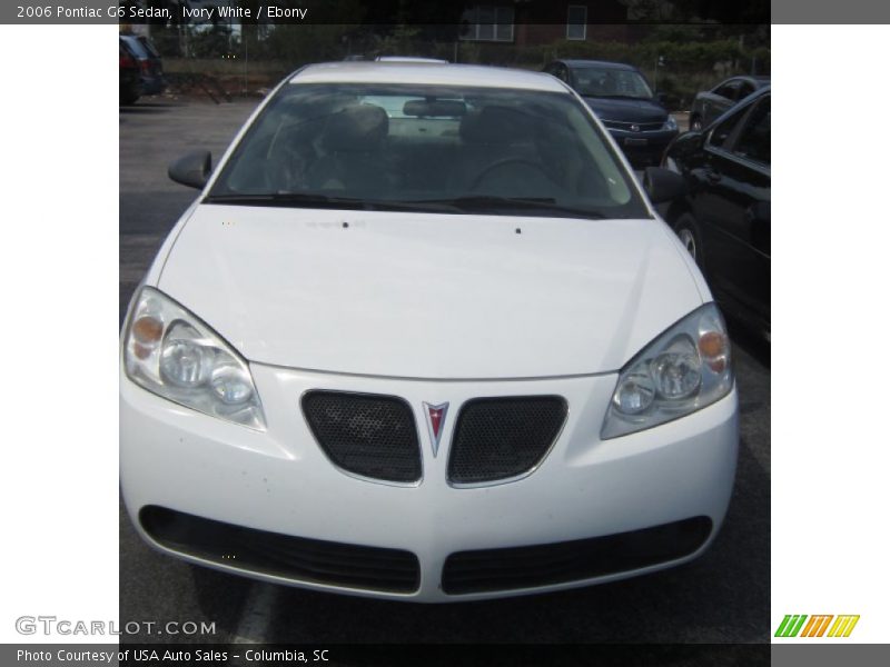 Ivory White / Ebony 2006 Pontiac G6 Sedan