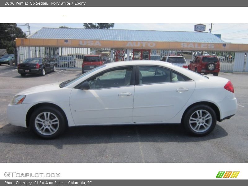 Ivory White / Ebony 2006 Pontiac G6 Sedan
