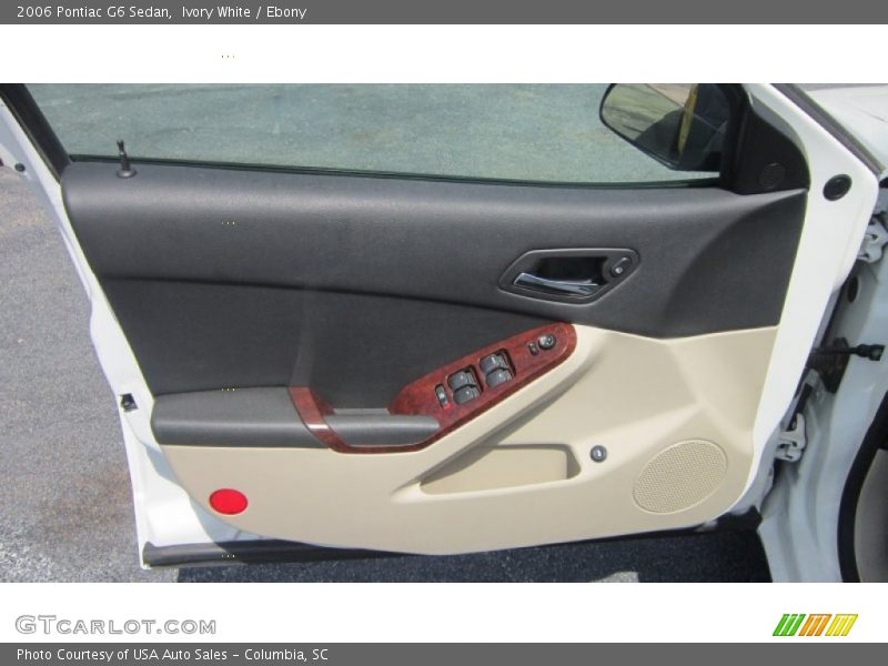 Ivory White / Ebony 2006 Pontiac G6 Sedan