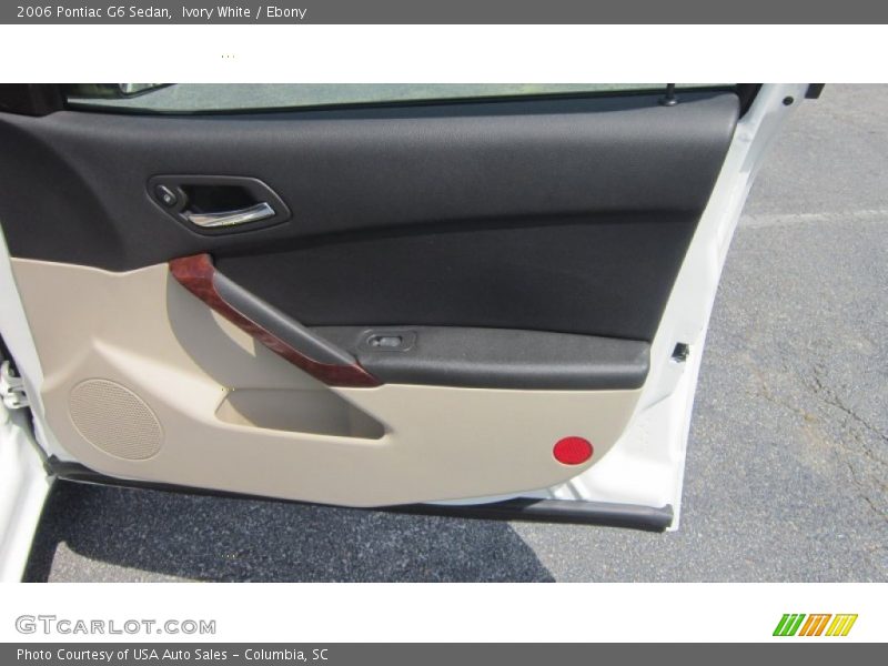 Ivory White / Ebony 2006 Pontiac G6 Sedan