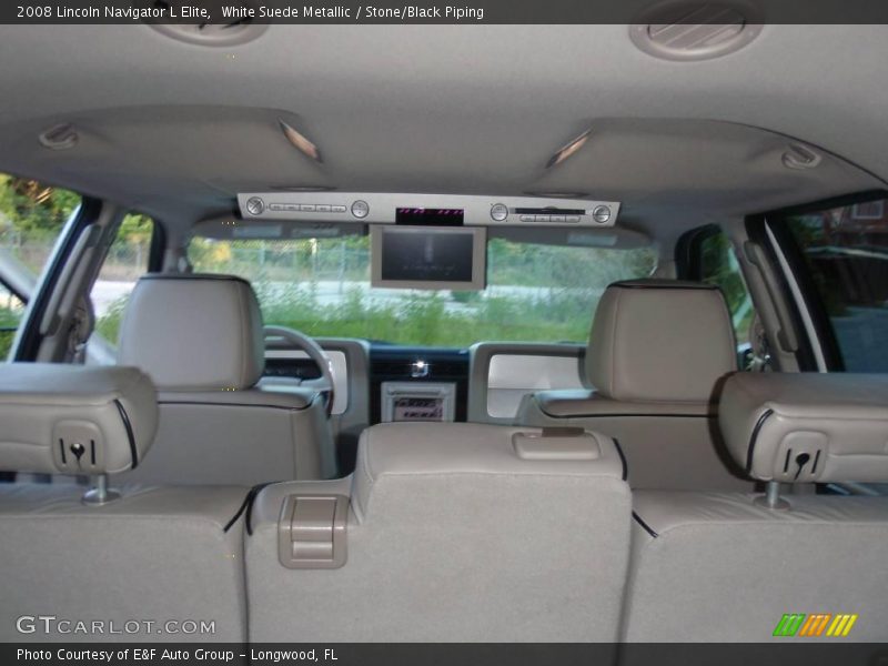 White Suede Metallic / Stone/Black Piping 2008 Lincoln Navigator L Elite