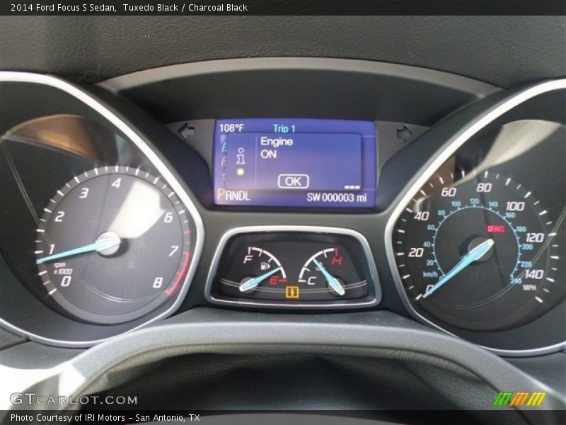 Tuxedo Black / Charcoal Black 2014 Ford Focus S Sedan