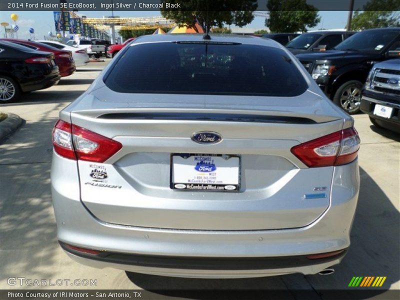 Ingot Silver / Charcoal Black 2014 Ford Fusion SE EcoBoost