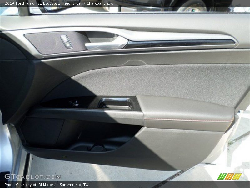 Ingot Silver / Charcoal Black 2014 Ford Fusion SE EcoBoost