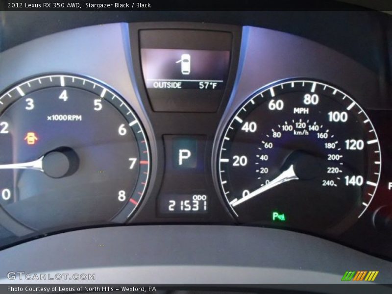 Stargazer Black / Black 2012 Lexus RX 350 AWD