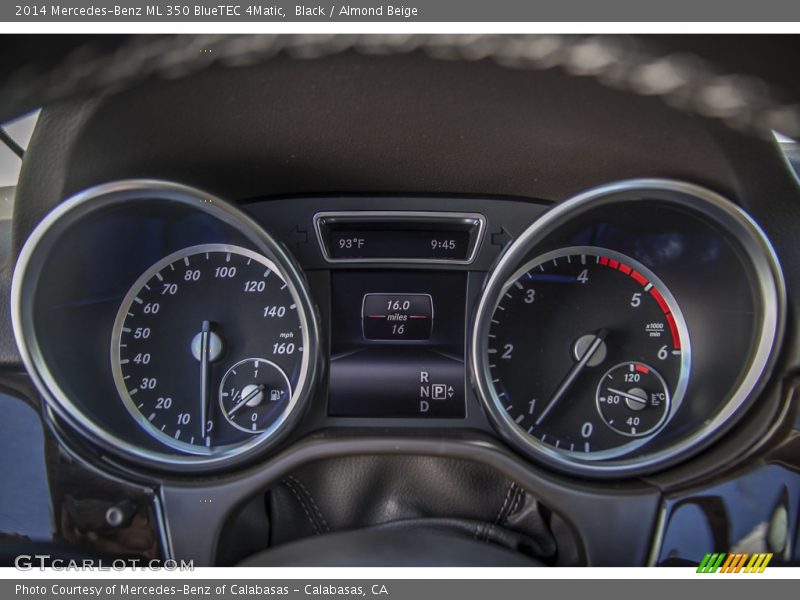  2014 ML 350 BlueTEC 4Matic 350 BlueTEC 4Matic Gauges