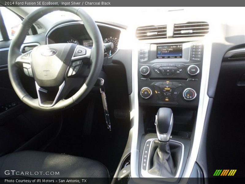 Ingot Silver / Charcoal Black 2014 Ford Fusion SE EcoBoost