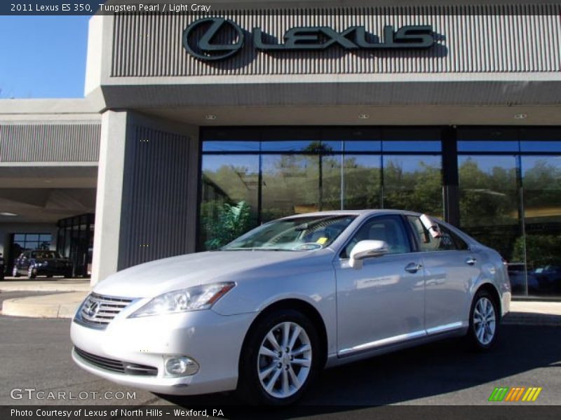 Tungsten Pearl / Light Gray 2011 Lexus ES 350