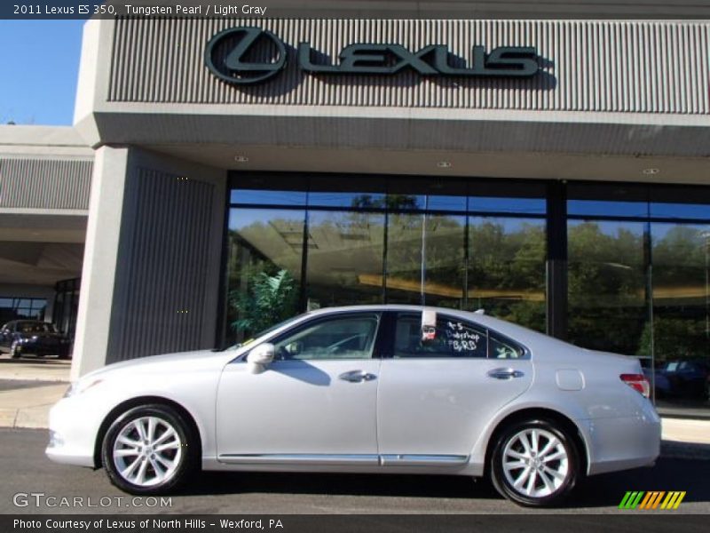 Tungsten Pearl / Light Gray 2011 Lexus ES 350