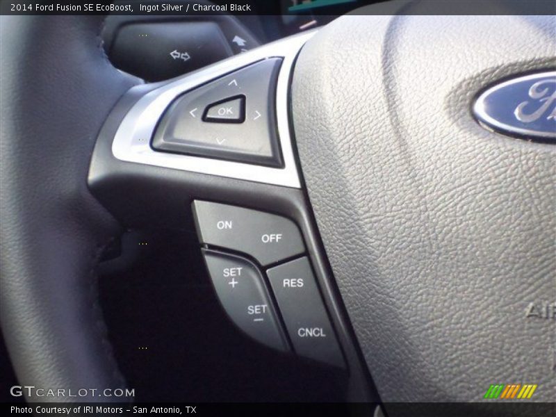 Ingot Silver / Charcoal Black 2014 Ford Fusion SE EcoBoost