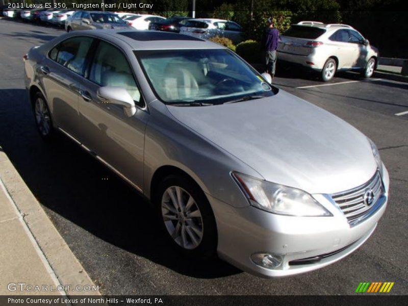 Tungsten Pearl / Light Gray 2011 Lexus ES 350