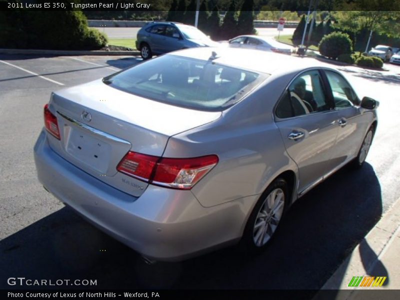Tungsten Pearl / Light Gray 2011 Lexus ES 350