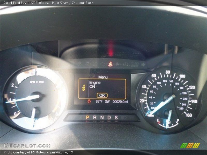 Ingot Silver / Charcoal Black 2014 Ford Fusion SE EcoBoost