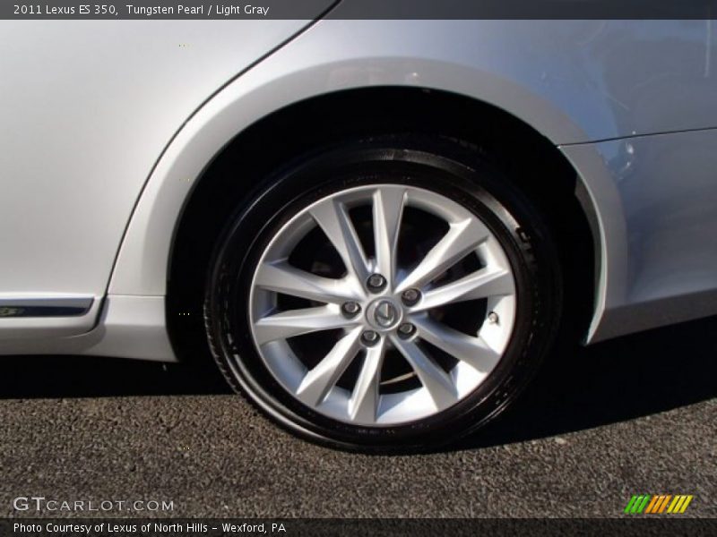Tungsten Pearl / Light Gray 2011 Lexus ES 350