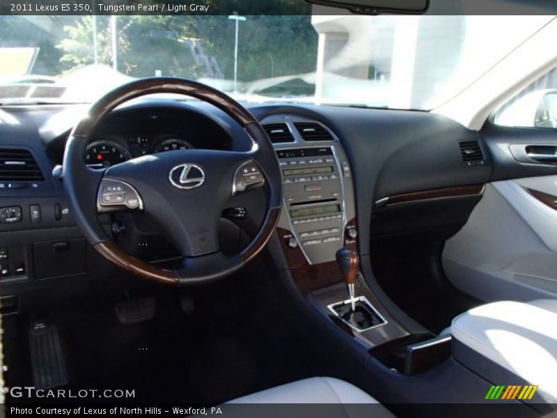 Tungsten Pearl / Light Gray 2011 Lexus ES 350