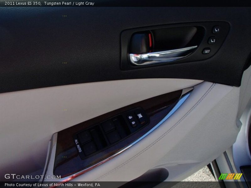Tungsten Pearl / Light Gray 2011 Lexus ES 350