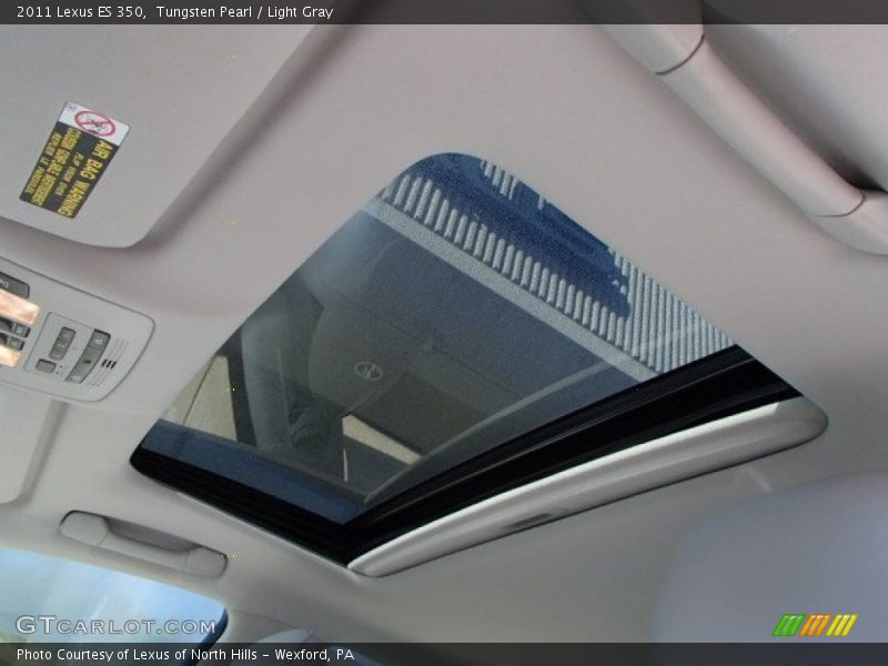 Tungsten Pearl / Light Gray 2011 Lexus ES 350